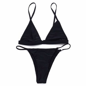 minimalist bikini 437 swimwear black size small